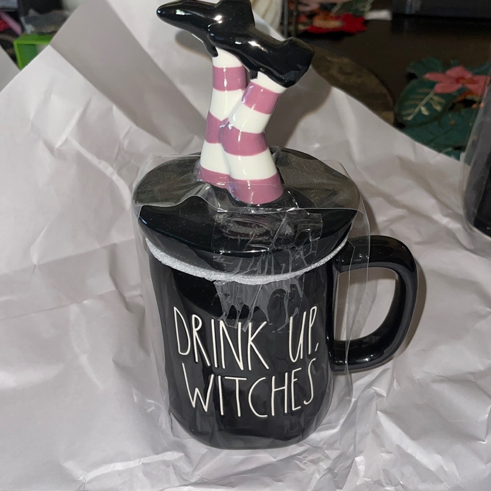 Rae Dunn Halloween Mug with Topper